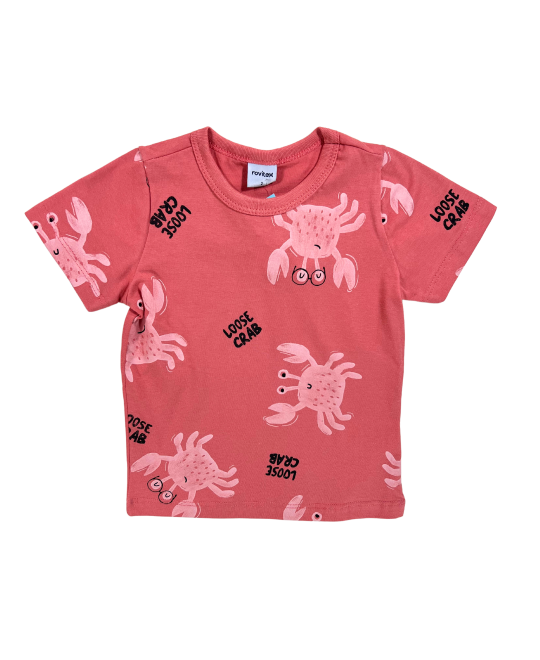 Camiseta Infantil Estampada Loose Crab - Rovitex