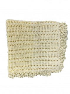Manta de Lã Feita à Mão Amarela - Albarella