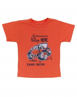 Camiseta Infantil Sand Emotion - Caramelo