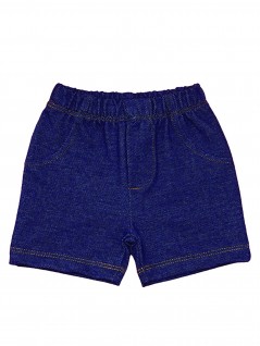 Shorts em Malha Jeans para Bebê - Piu Blu